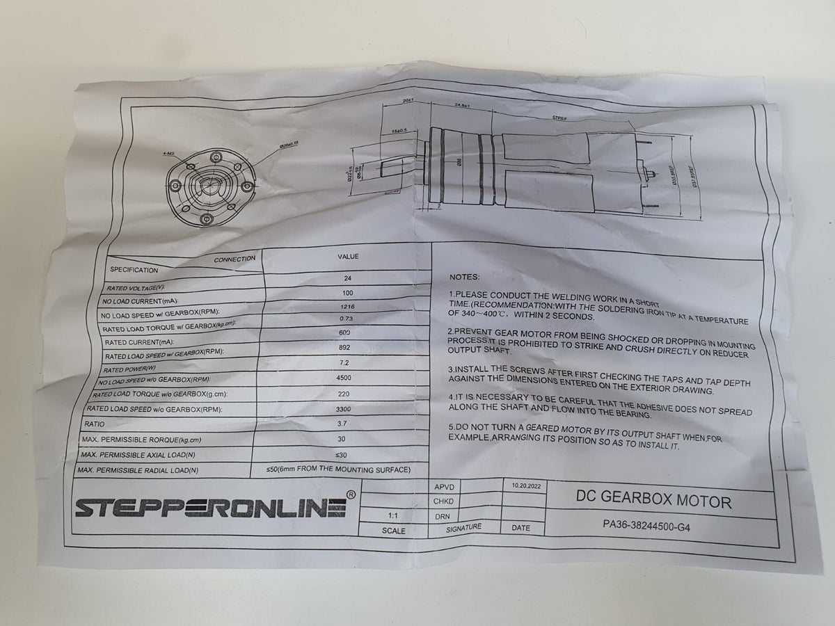 Stepperonline DC Getriebemotor