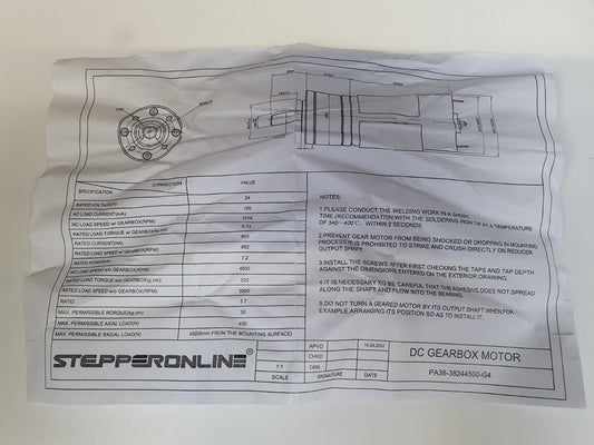 Stepperonline DC Getriebemotor